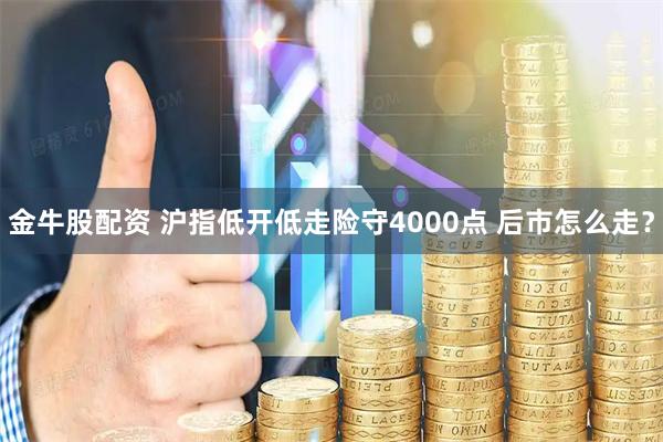 金牛股配资 沪指低开低走险守4000点 后市怎么走？